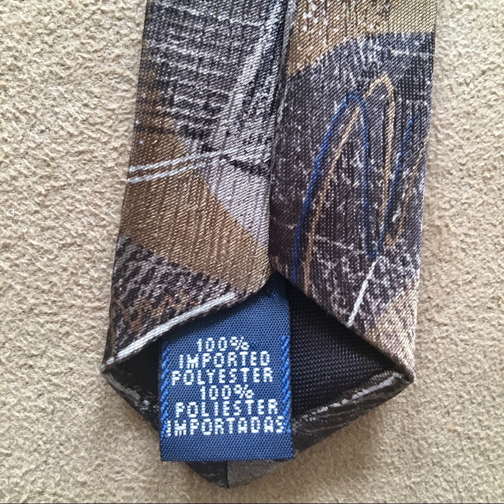 David Taylor Gray Pattern Tie - Picture 4 of 5